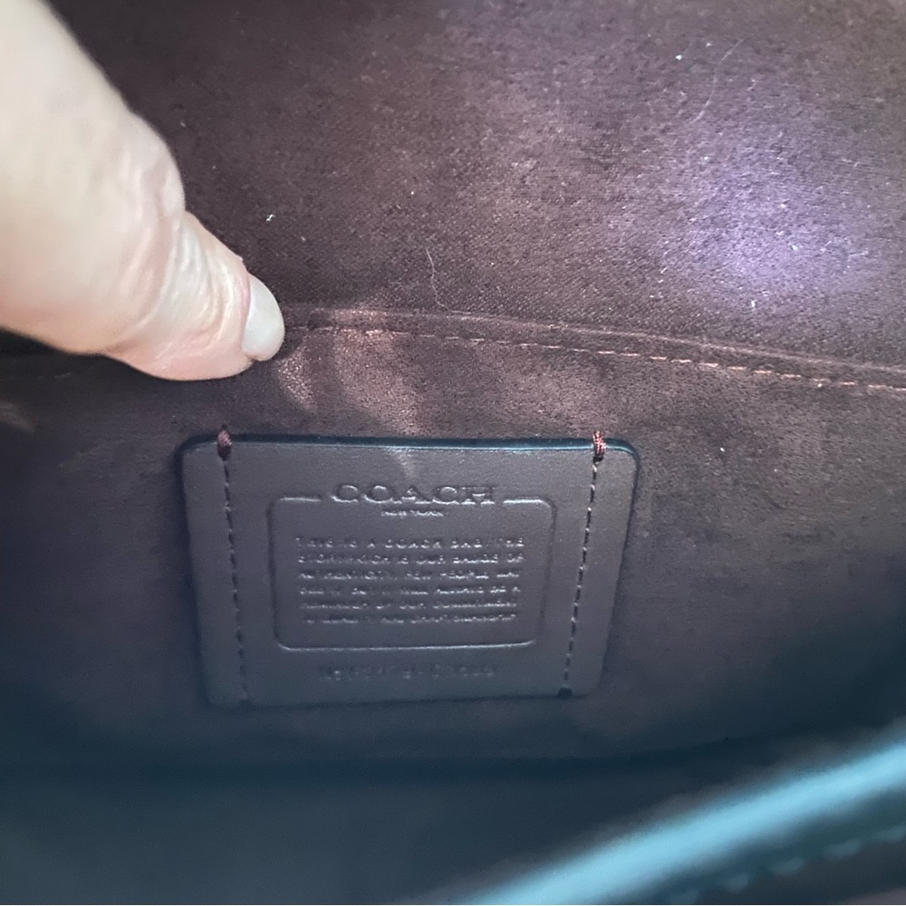 COACH NWOT Georgie Color Block Saddle Bag - Picture 8 of 9